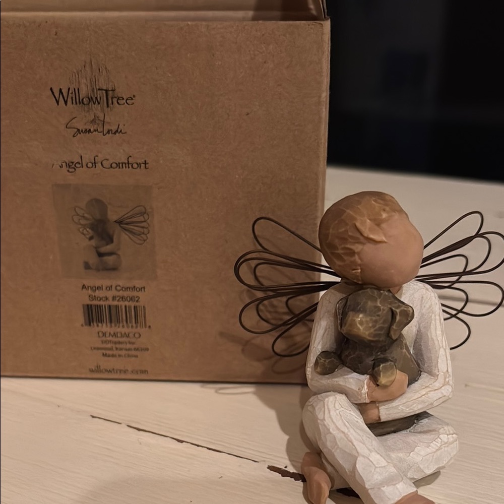 Willow Tree Angelic Brown and Cream Decor Accent